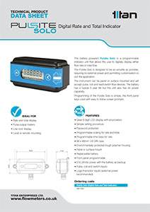Thumbnail cover for Pulsite Solo data sheet