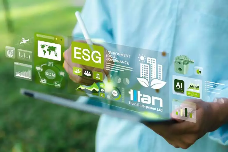 esg,concepts,for,environment,,society,and,governance.,businessman,uses,ipad